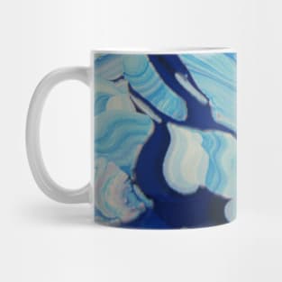 Blue Swirl Paint Mug